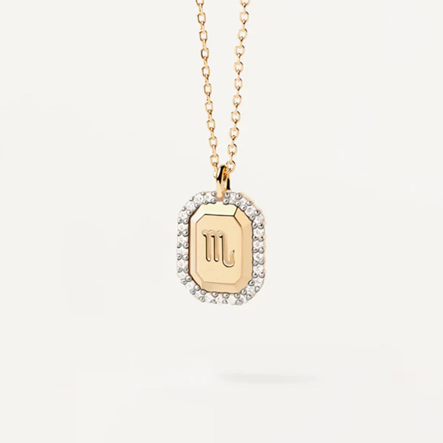 S925 Sterling Silver Twelve Constellation White Zircon Ladies' Pendant Necklace bf4edce5 f0fb 472d 91ab 389ce56f02a9