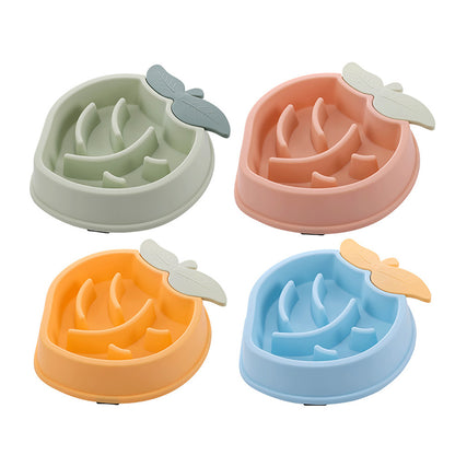 Pineapple Slow Food Bowl Food Grade Plastic Pet Dog bf78b80c 6f53 4ec3 91c9 5871f8d12914