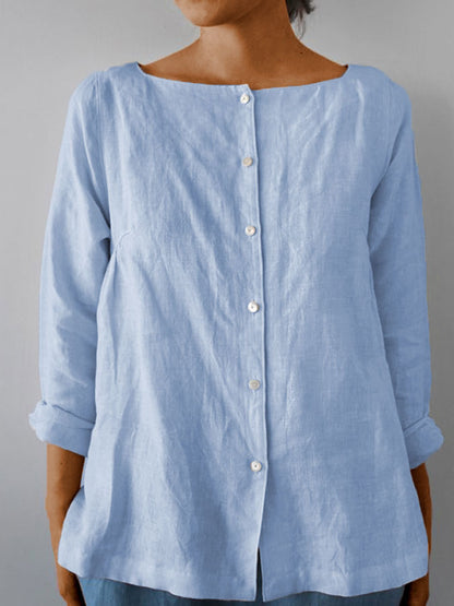Women's Casual Solid Color Versatile Shirt