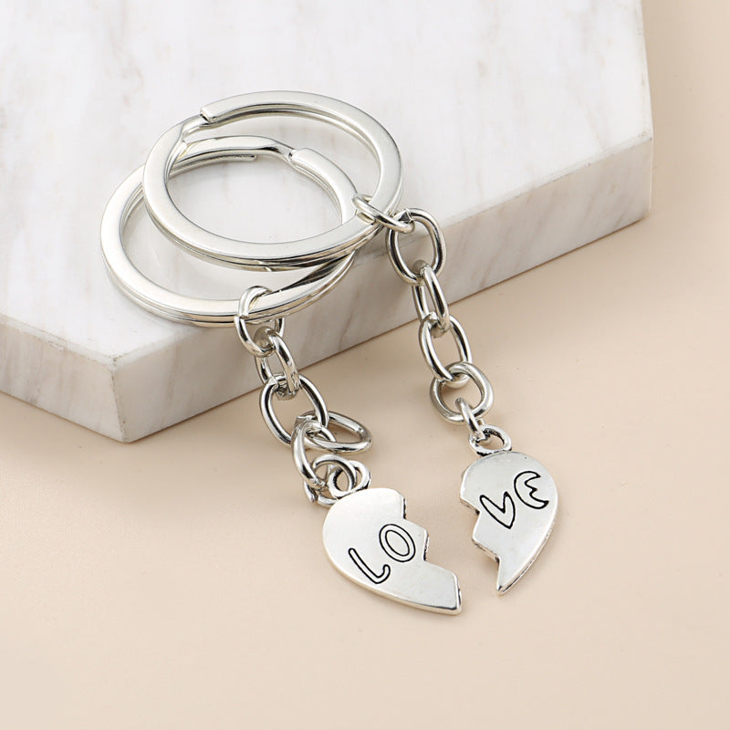 Crystal Love Puzzle Hollow Letters Accessories Geometric Simple Couple Keychain bf8d0ca4 1c88 42fa 8e9d ed59514b8641 74069839