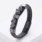 Vintage Braided Leather Rope Bracelet Stainless Steel bf8ec1ca 15d4 43dd b895 1f63ebb40cba