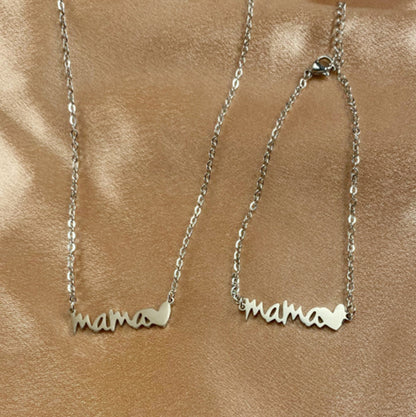 Stainless Steel Letter Necklace Bracelet Jewelry bf9780de 62f5 4755 890c cd253f3198a2