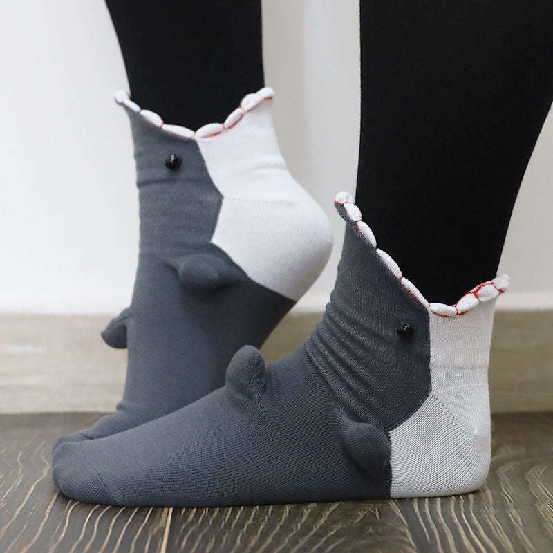 Funny Shark Chameleon Cartoon Socks bfa15179 e6b0 40fd 8aae 72707986f7e9 1d48eb68 7563 42ce 87d7 258cbac42835