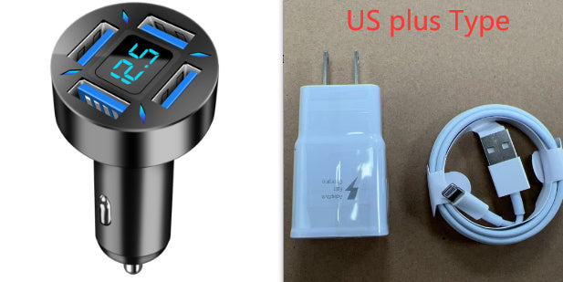 Four-port Car Charger 4USB Car Charger bfb4aecf d26a 4f7f 8293 0079df49b719
