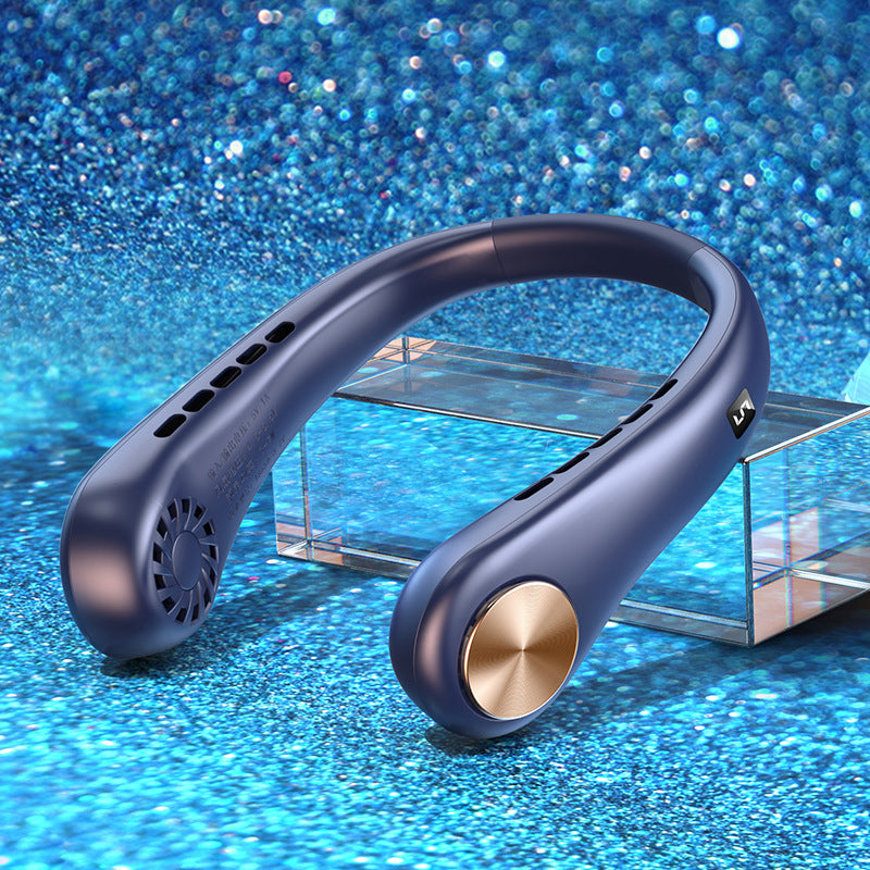 New Mini Neck Fan Portable Bladeless Hanging Neck Rechargeable Air Cooler Mini Summer Sports Fans bfbcdff1 e913 47a1 9a67 c33