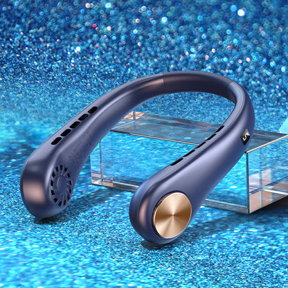 New Mini Neck Fan Portable Bladeless Hanging Neck Rechargeable Air Cooler Mini Summer Sports Fans bfbcdff1 e913 47a1 9a67 c33