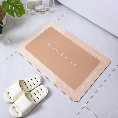 Bathroom Entrance Absorbent Household Crystal Velvet Floor Mat bfcfe656 fae4 4e7d b13e c127ec57d10d