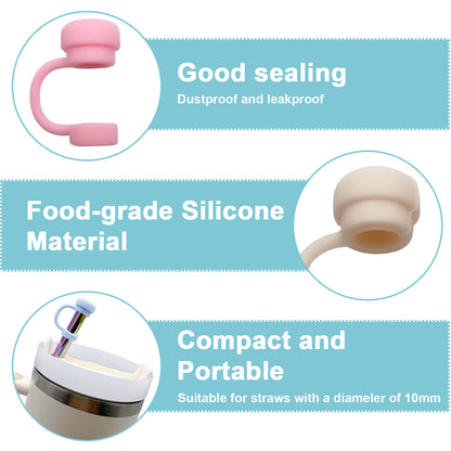 Straw Cap Silicone Straw Mouthpiece Solid Color Edible Silicon Dust Protection Cap bfda7794 9b91 4277 a0bb 543b35630c2f
