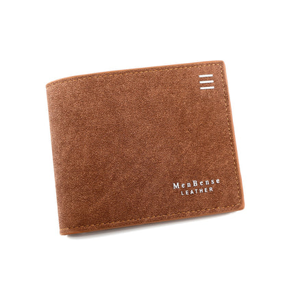 New Personalized Men's Short Wallet Fashion Silk Screen Wallet Men's Frosted Clutch Wallet bfe1fb31 0448 47f0 97aa 97a8c3779e