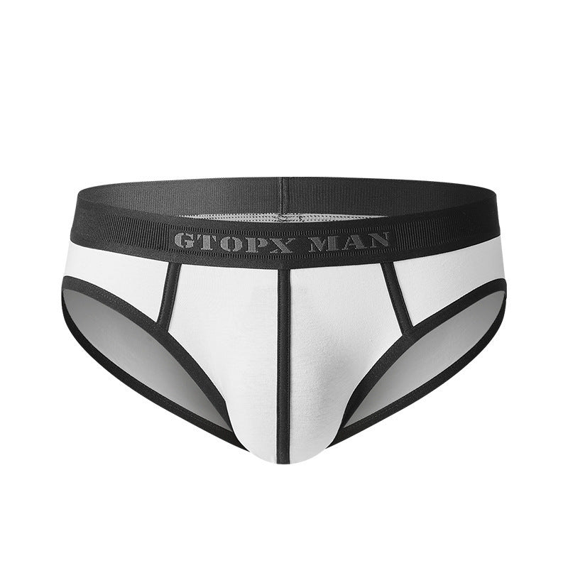 Contrasting Color Thread Cotton Single-layer Briefs bfe65139 4f78 4a3a 831b 30aea0a8dddc