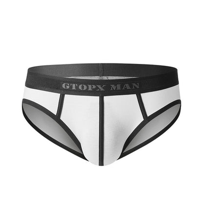 Contrasting Color Thread Cotton Single-layer Briefs bfe65139 4f78 4a3a 831b 30aea0a8dddc