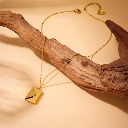 Simple Personality Envelope Pendant Necklace Fashion Retro bfe89c86 f8ce 49e6 99aa 0480a70f75fd