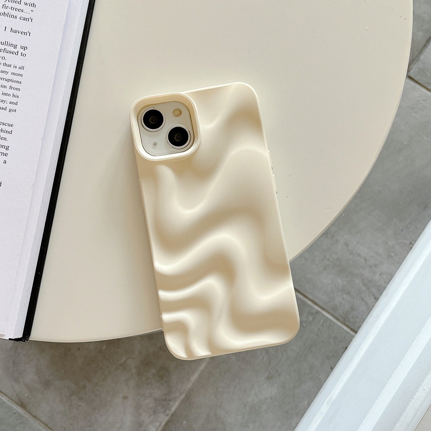 Pleated Water Ripple Solid Color Electroplated Drop-resistant Soft Shell - 图片 3