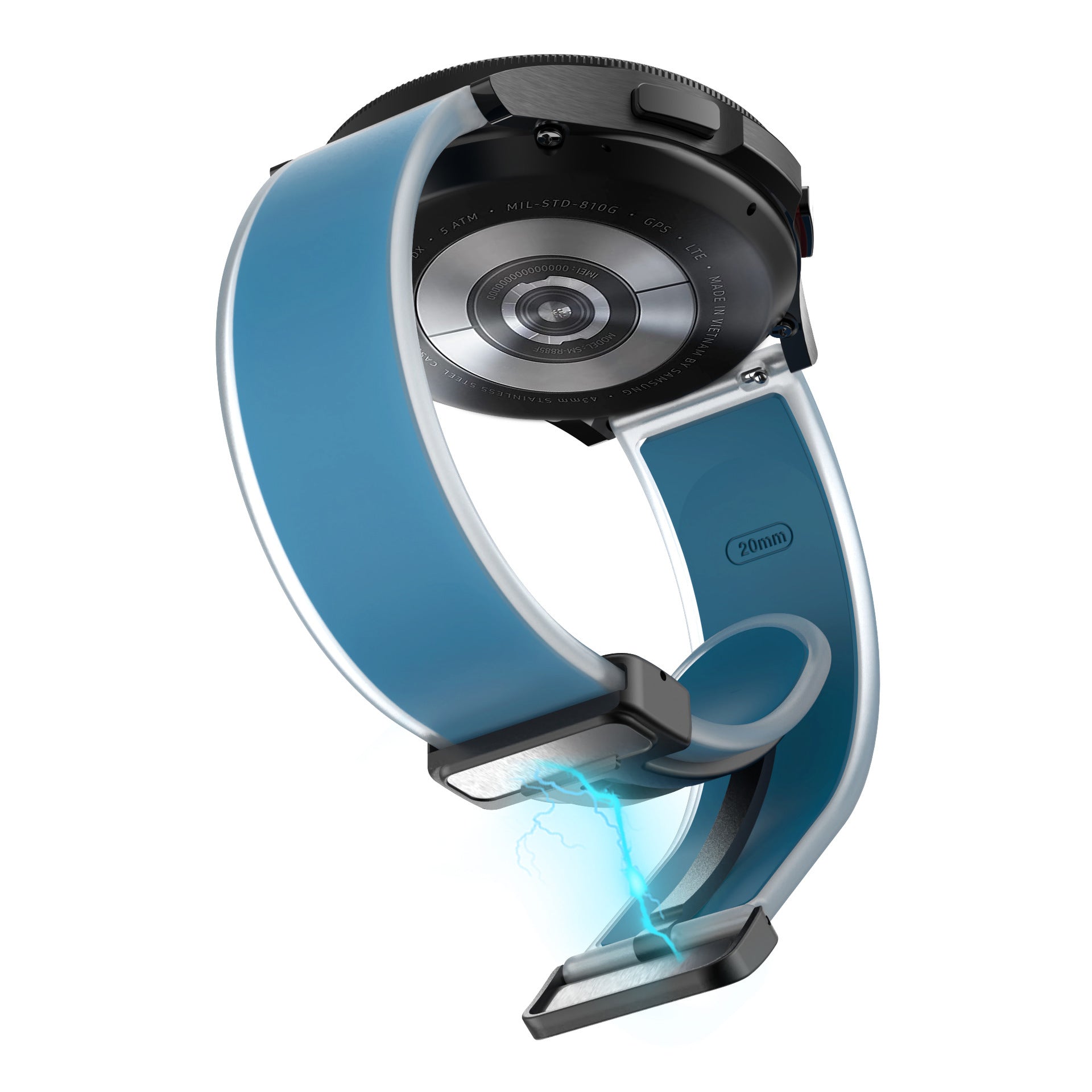 Universal Folding Magnetic Buckle Transparent Silicone Strap c008dada 40f8 4e59 8156 09704ea3d42c