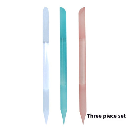 Full-color Cylindrical Glass Nail File Manicure Implement Manicure Household Double-headed Nail-free c00f2dbe e3be 4425 89c9 