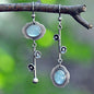 Crystal Gemstone Key Earrings Plum Drop Earrings c016dbfc 6f9f 4e68 8727 150313c45bc2