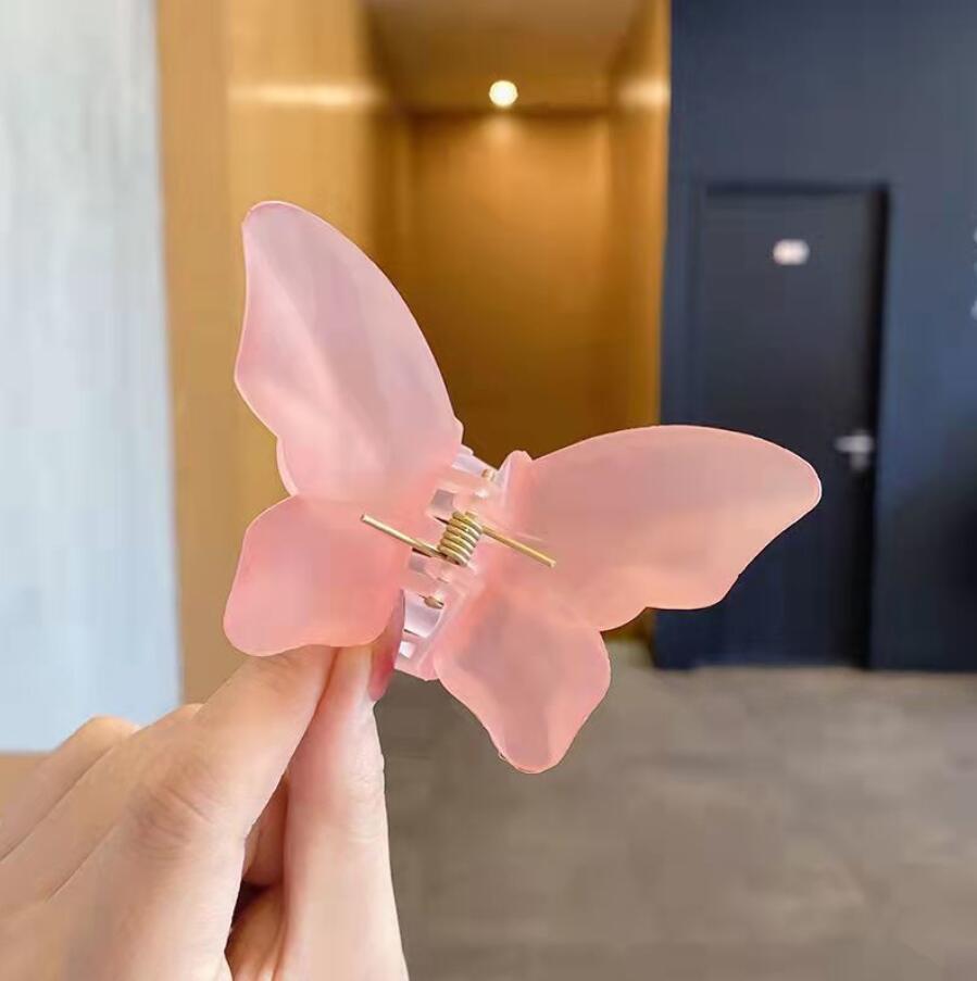 Korean Super Fairy Butterfly Hairpin Frosted Shark Headgear c01c1194 e0d6 4991 89f4 b471051a59d7