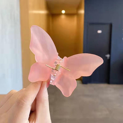 Korean Super Fairy Butterfly Hairpin Frosted Shark Headgear c01c1194 e0d6 4991 89f4 b471051a59d7