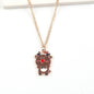Christmas Necklace Cute Cartoon Santa Claus Snowman Elk Pendant Necklace Xmas New Year Festival Ear Jewelry Gifts c02e010a cf