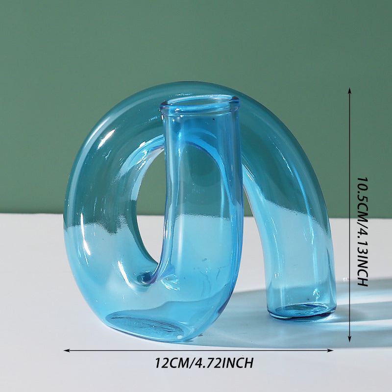 Creative Heterosexual Glass Flower Arrangement Hydroponic Bottle Furniture Model Room c0670aed 3c57 4706 a211 f7a94be7e49f