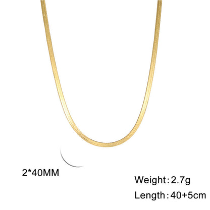 Popular Snake Bone Stainless Steel Choker c06f410c 7825 4263 a868 8822ac5cc49a