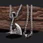 Jewelry Necklace Stainless Steel Axe Pendant Titanium Steel Orchid Chain Men c0989d8a 6af6 418b 8b9c f61a78cf04fb