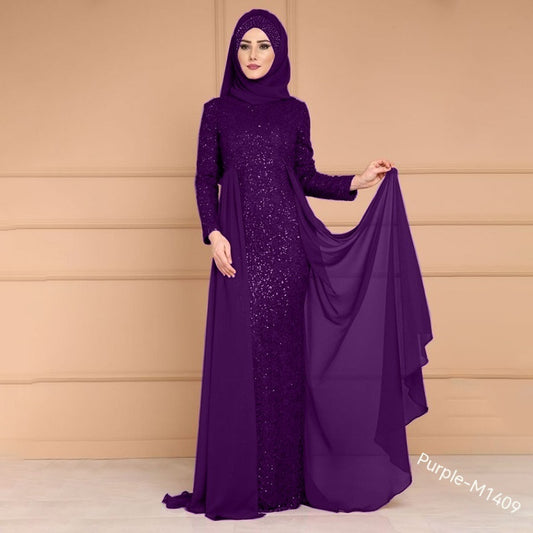 Noble Elegant Slim Slimming Sequined Ladies Gift Retro Style Long Fish Tail Dress c09cae28 9963 487f bfaf 7e01b8bc7799 trans