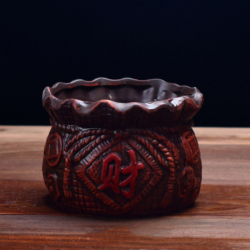 Retro Red Pottery Breathable Succulent Flower Pot c0a73091 faf8 49e2 b6eb e8ecdd2b86b5