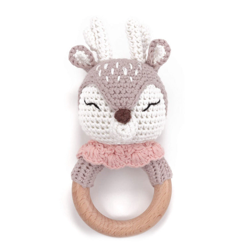 Baby Rattle Hand Woven Cartoon Animal Bracelet Newborn Soothing Doll c0cd2343 5954 4fe4 9fdd 997f7364ab9c