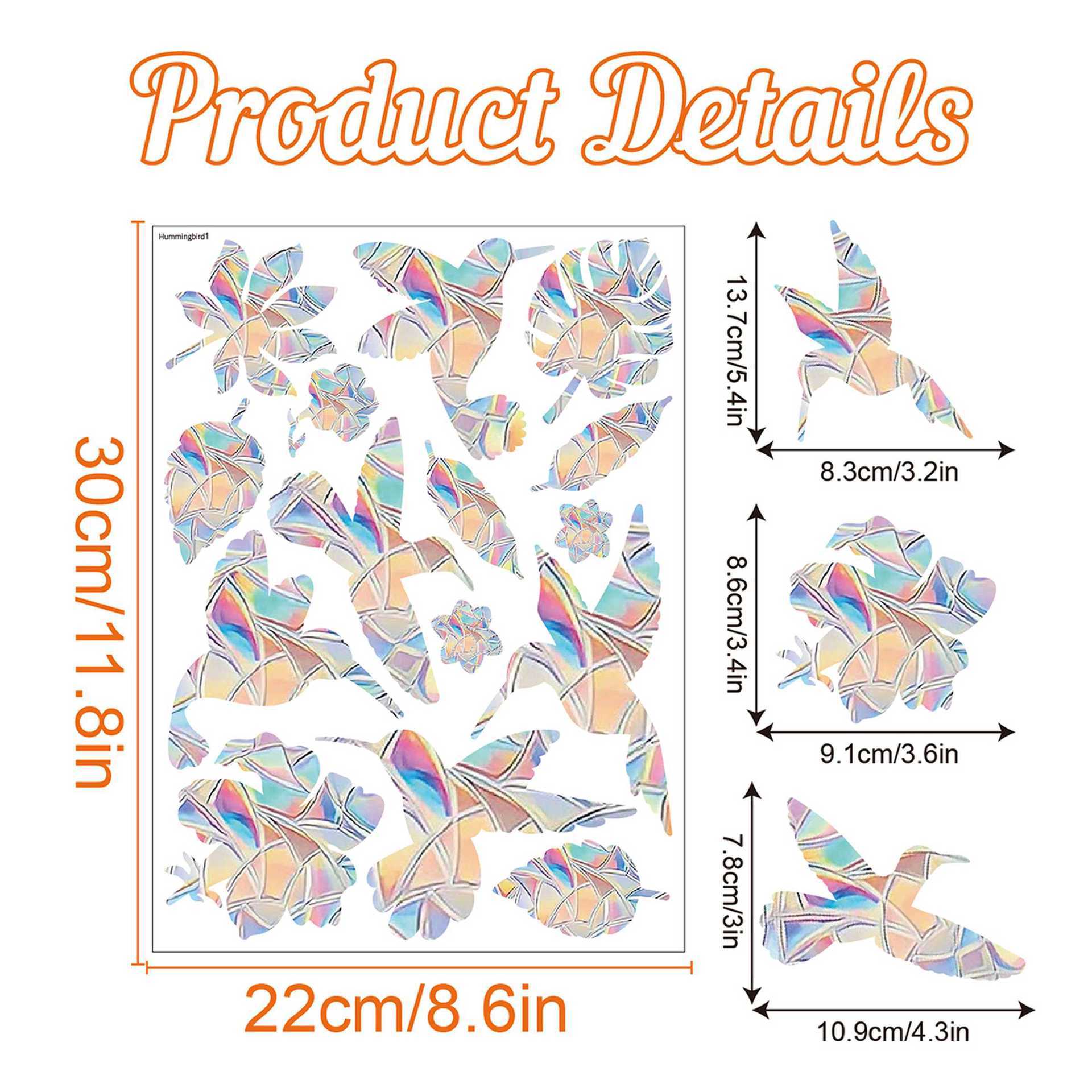 Rainbow Prism Electrostatic Glass PVC Decorative Colorful Window Stickers c0d0761d 1970 4be9 ac94 d8cd180c6c4d