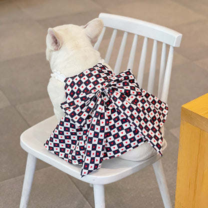 Bichon Chessboard Spring And Summer Pet Clothes c0e46762 d5a5 4a73 8e73 58afcc243ddf