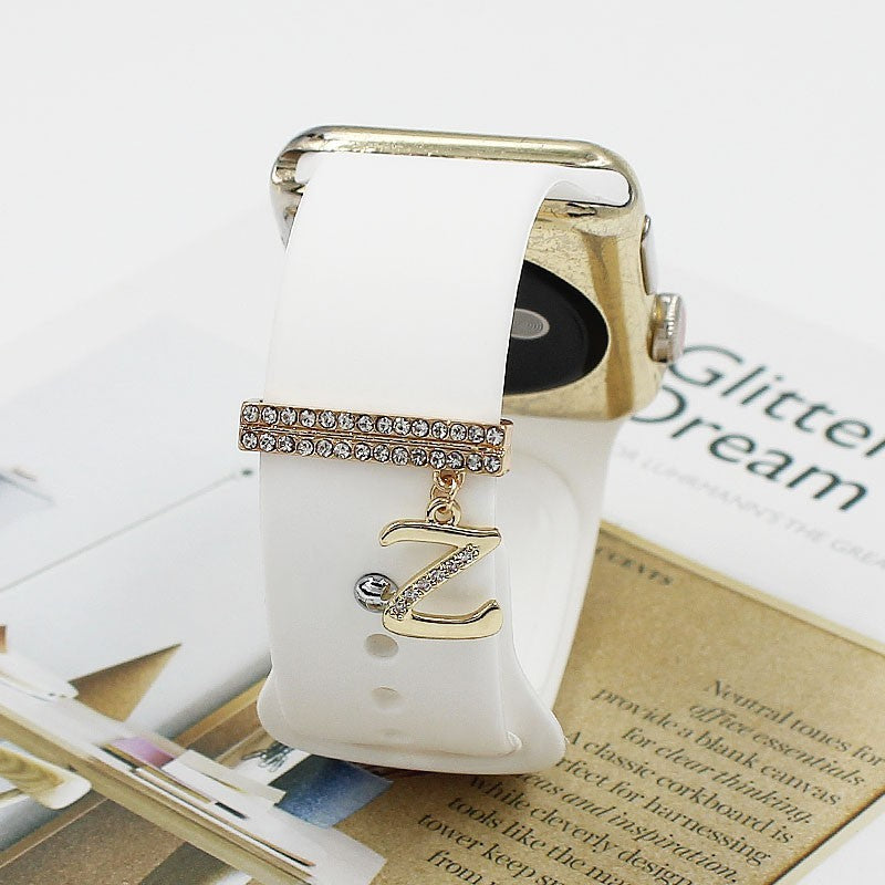 Suitable For Smart Watch Silicone Strap 38mm42mm Letter Decoration Ring c0ef09aa d495 4a17 be5e cf6065d155f0