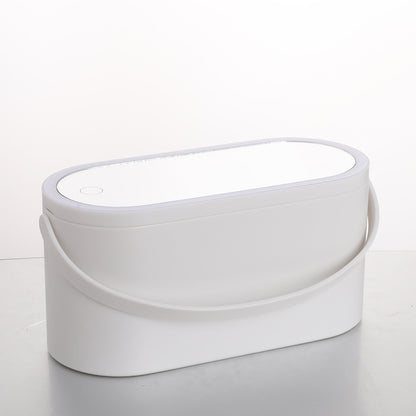 Storage Box LED Makeup Mirror Portable Portable Travel Makeup Organizer Carrying Box With Mirror LED c0ef6fbf 83ee 4daf 8ea4 
