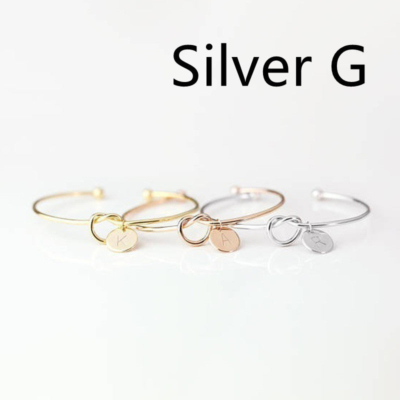 European And American Fashion Dead Knot Letter Bracelet c0f0ade3 08df 4d64 aa52 c598e31686cd