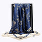 90 90cm Square Scarf European And American Antique Rope Tassel Imitated Silk Scarves - HD Wireless Product #9