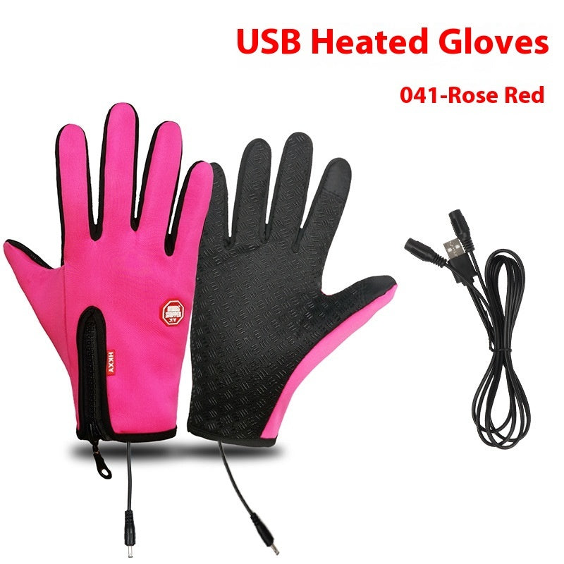 USB Electric Heating Heating Gloves Winter Outdoors Sports Skiing Warm Waterproof Non-slip c1037230 e0fa 4f4a b031 bb8aea8f71