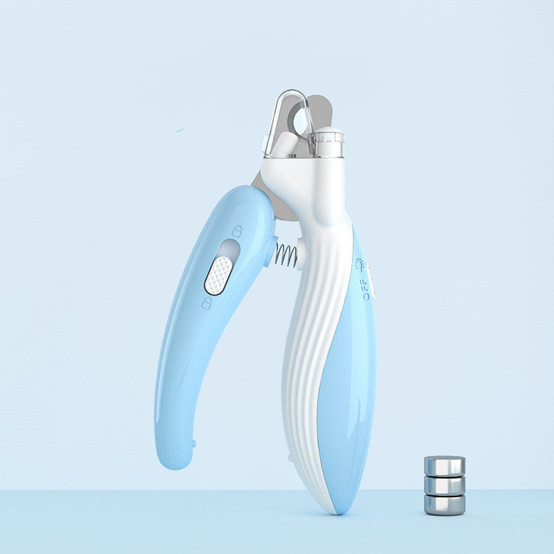 Pet Nail Clippers Dog Nail Clippers Cat Nail Clippers LED Electric Nail Grinder Pet Supplies LED Light Pet Nail Clippers c114