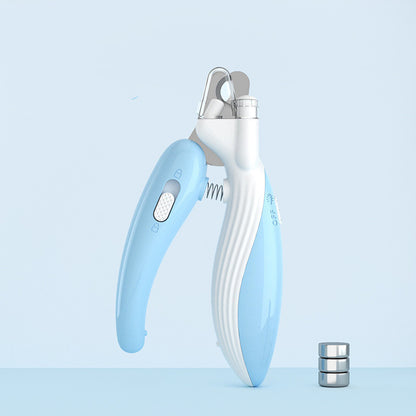 Pet Nail Clippers Dog Nail Clippers Cat Nail Clippers LED Electric Nail Grinder Pet Supplies LED Light Pet Nail Clippers c114