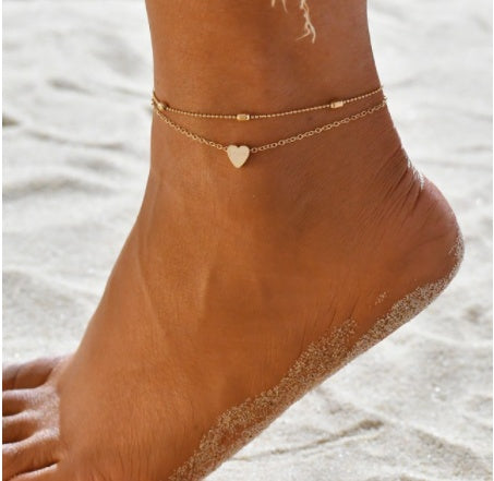 Fashion Shell Rice Beads Hand-Woven Adjustable Anklet Ocean Wind Beach Accessories c1225ed3 8096 4a6d 80a4 208792d2ce4f