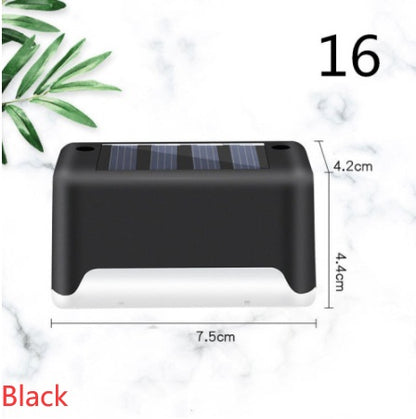 New Upgrade Waterproof LED Solar Fence Lamp Solar Deck Lights Solar Step Light Outdoor For Patio Stairs Garden Pathway Step Y