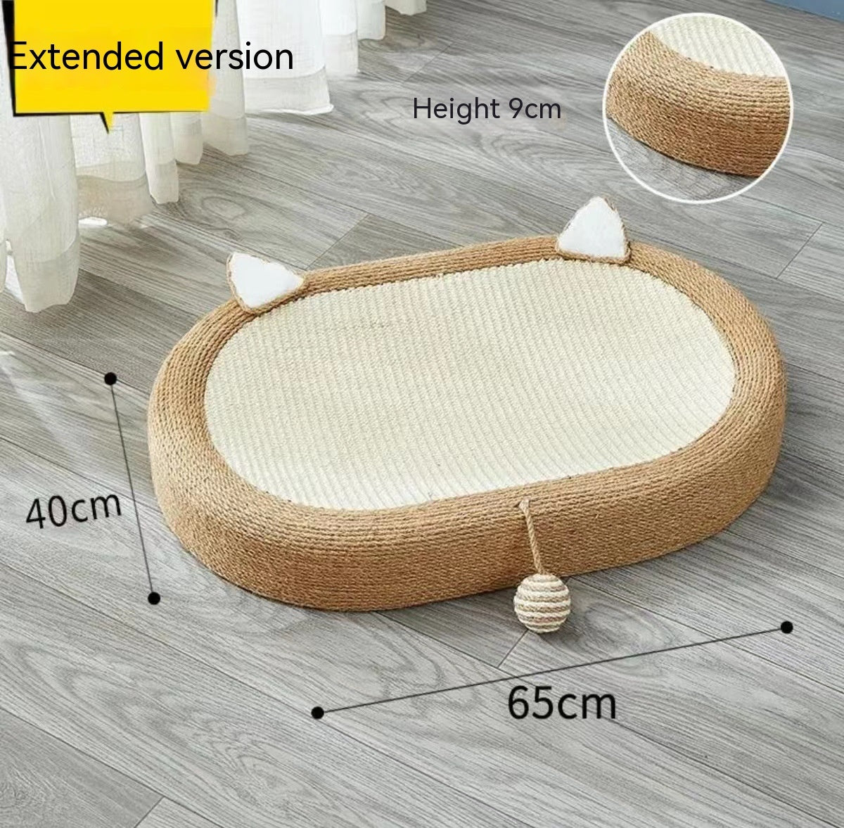 Cat Scratch Board Nest Handmade Oversized Sisal Thickened c1313d21 a8b1 4173 b052 6fd458b77e7f trans