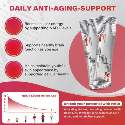 NAD Berry Flavor Drink Mix For Skin Aging Support