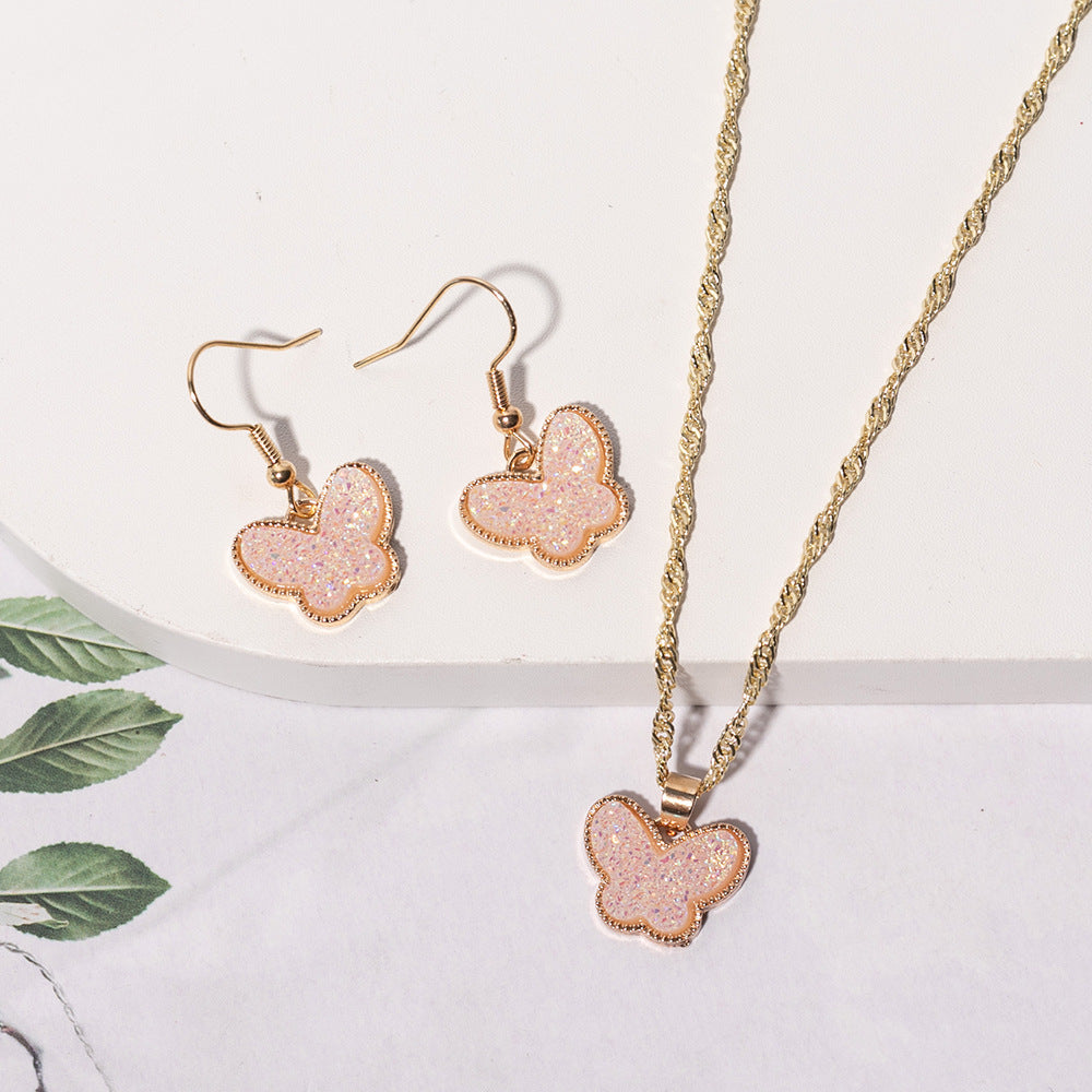 European And American Fashion Butterfly 2-piece Set Jewelry Wholesale c13c767a d216 43dd 8f53 7633ddc0a899