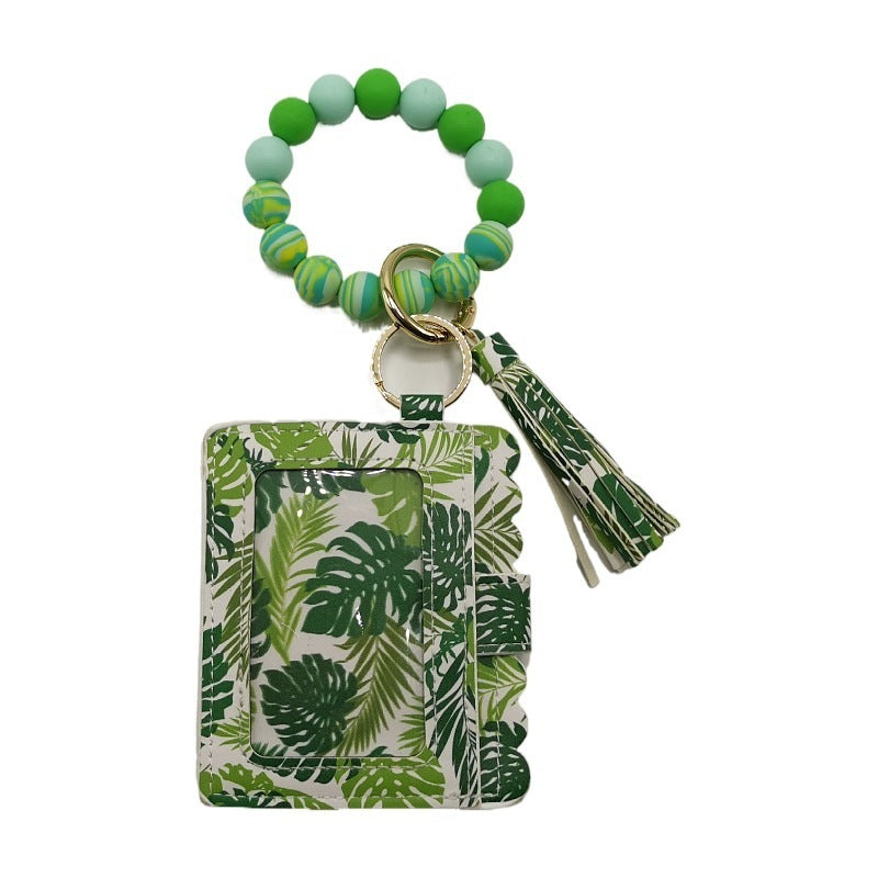 Silicone Beads Bracelet Key Chain Leopard Print c142e796 8f8c 49ba 96ca e9f8aa62546e