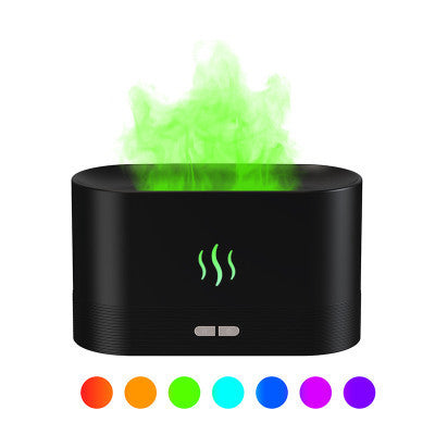 2022 Best Selling USB Ultrasonic Flame Humidifier Led RGB Colorful Essential Oil Fire Flame Aroma Diffuser - HD Wireless Product #10