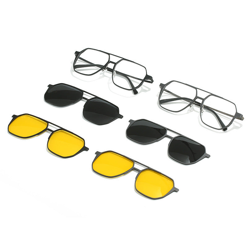 Driving Men's Three-in-one Magnetic Aluminum Magnesium Glasses c15bd3db ffbd 4794 af1f 60a962eb6021