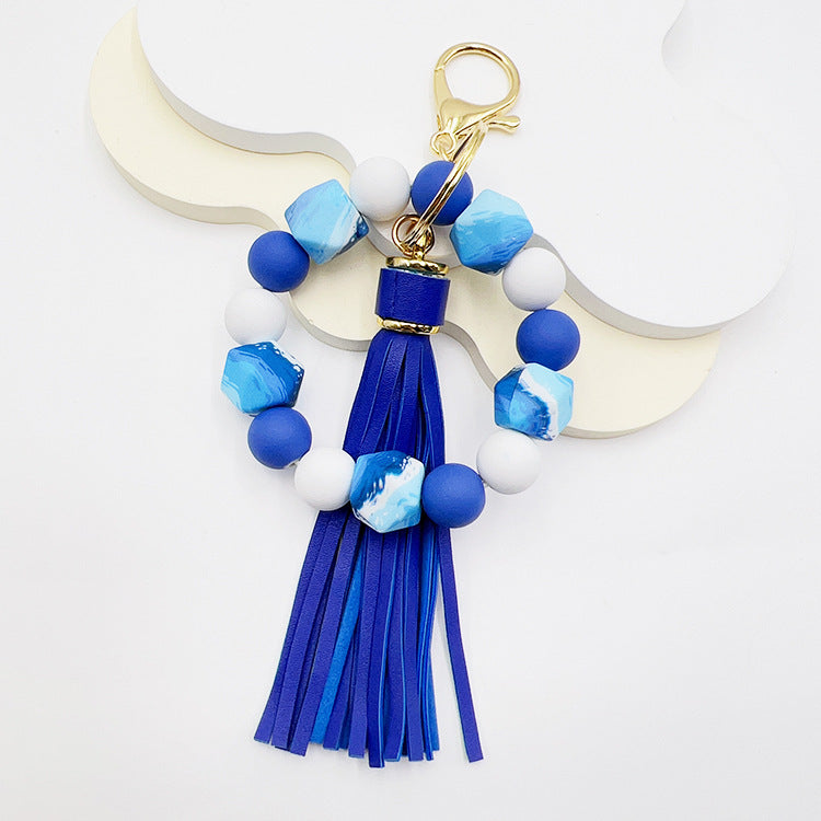 Silicone Octagonal Oak Tassel Key Chain c15f3f62 42d1 4232 ba30 dd0ce6c98293