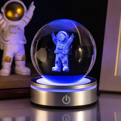 Creative 3D Inner Carving Luminous Crystal Ball Colorful Gradient Small Night Lamp Home Decorations Gifts Selection c1640b4a 