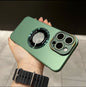 Metal Lens Frame Frosted Phone Case - 图片 5