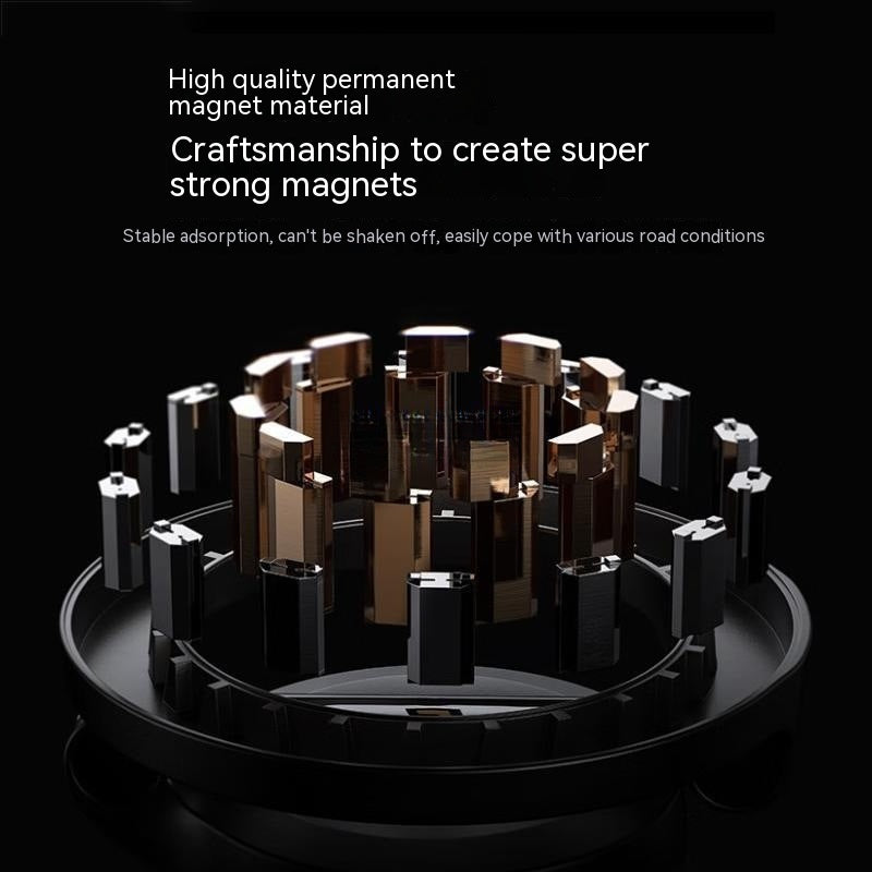 Magnetic Car Phone Mount All-Metal Foldable Phone Holder For Car Strongest Magnet Dashboard Phone Mount For Phone - 图片 4